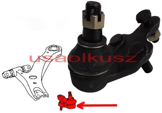 Sworzeń przedniego lewego wahacza dolnego Toyota Solara 2004-2008 104308