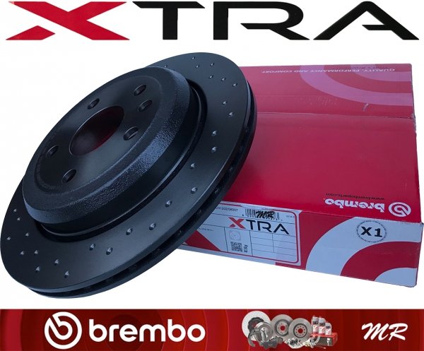 Tylne klocki brembo + wentylowane tarcze hamulcowe brembo XTRA Dodge Durango 2011-