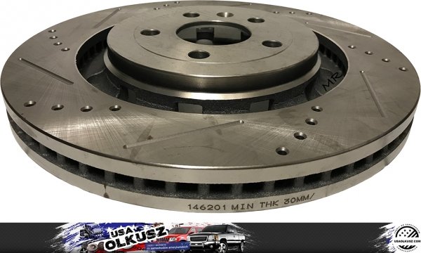 Przednia NACINANA NAWIERCANA tarcza hamulcowa 352mm Ford Explorer 2013-2019