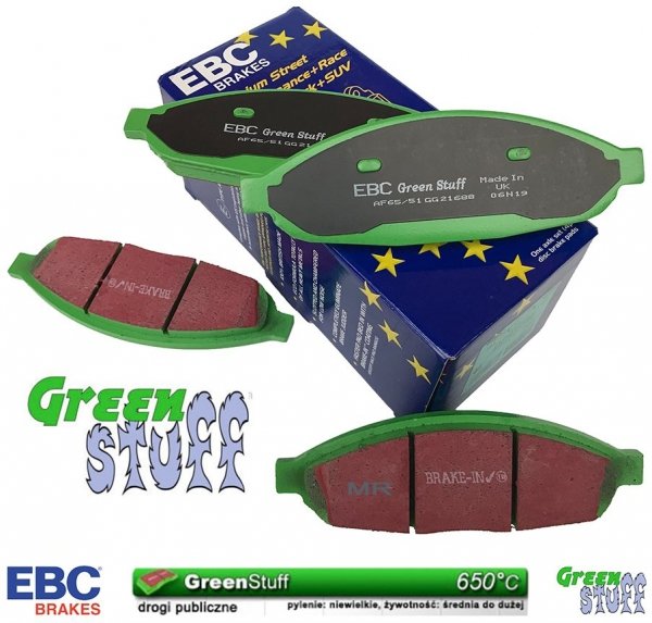 Klocki hamulcowe przednie EBC GreenStuff Chrysler Pacifica -2008
