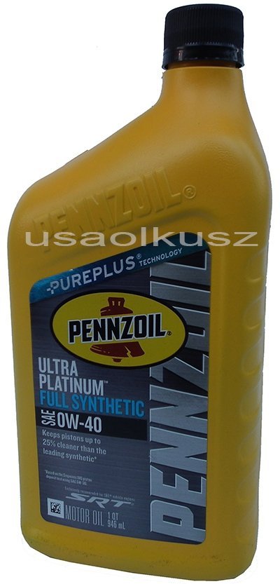 Olej PENNZOIL ULTRA 0W40 Jeep Wrangler Rubicon 392 6,4 V8