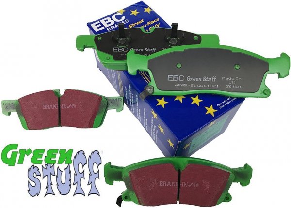 Przednie klocki GreenStuff + tarcze hamulcowe 350mm EBC seria PREMIUM Dodge Durango 2011-