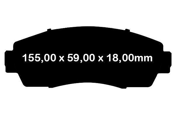 Klocki hamulcowe przednie EBC Ultimax2 Acura RDX 2007-2012