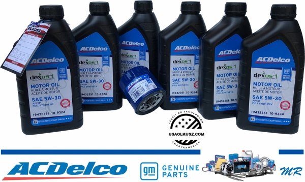 Filtr + olej ACDelco 5W30 Chevrolet Equinox 2,0 Turbo