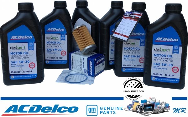 Filtr olej silnikowy 5W30 Dexos1 Gen3 Full Synthetic API SP ACDelco Chevrolet Camaro 3,6 V6 -2015
