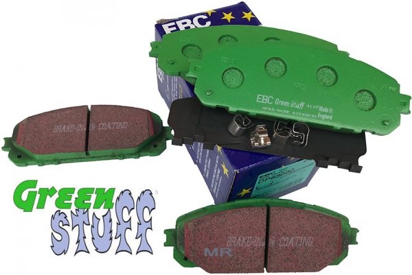 Przednie klocki GreenStuff + tarcze hamulcowe EBC seria Premium Jeep Cherokee KL 2014-2015