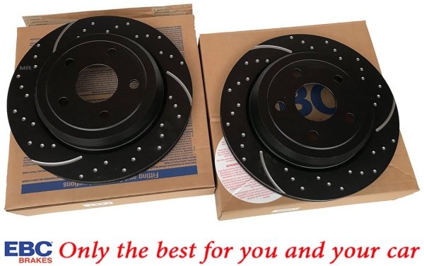 Tylna NAWIERCANA NACINANA WENTYLOWANA tarcza hamulcowa EBC seria GD Jeep Grand Cherokee 2011-
