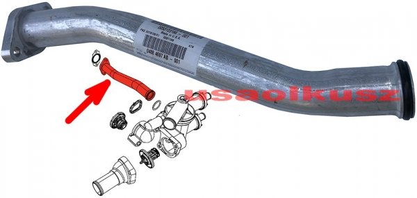 Rura wlotowa kolektora wodnego Dodge Journey 2,4