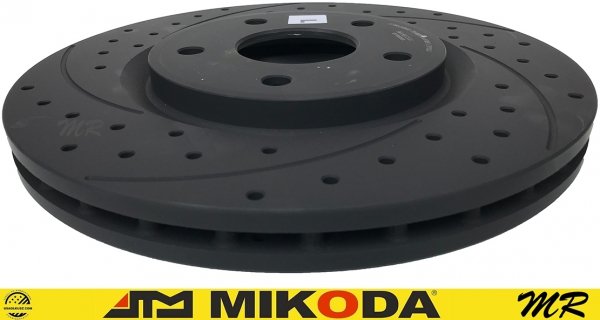 Przednia WIERCONA NACINANA tarcza hamulcowa 330mm GEOMET Dodge Caravan 2012-