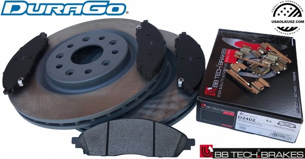 Przednie klocki + tarcze hamulcowe 350mm BR3 Chrysler Pacifica AWD 2020-