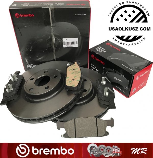 Przednie klocki + tarcze hamulcowe brembo 316mm Ford Edge FWD 2015-2020