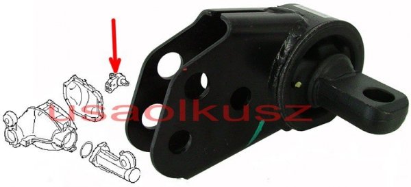 Przednia poduszka mocowania przedniego mostu Jeep Grand Cherokee 2005-2010