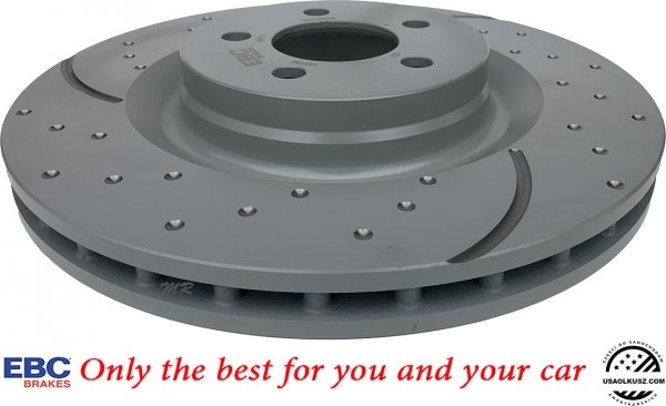 Przednie klocki Ultimax2 + tarcze hamulcowe 360mm EBC seria GD Dodge Magnum 6,1 V8 SRT