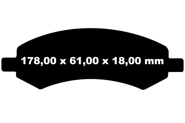 Przednie klocki Ultimax2 + nawiercone nacinane tarcze hamulcowe EBC seria GD Dodge Durango 2007-2009