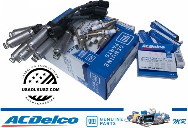 ORYGINALNE przewody GM + IRYDOWE świece zapłonowe ACDelco Chevrolet Camaro SS 6,2 V8 2016-