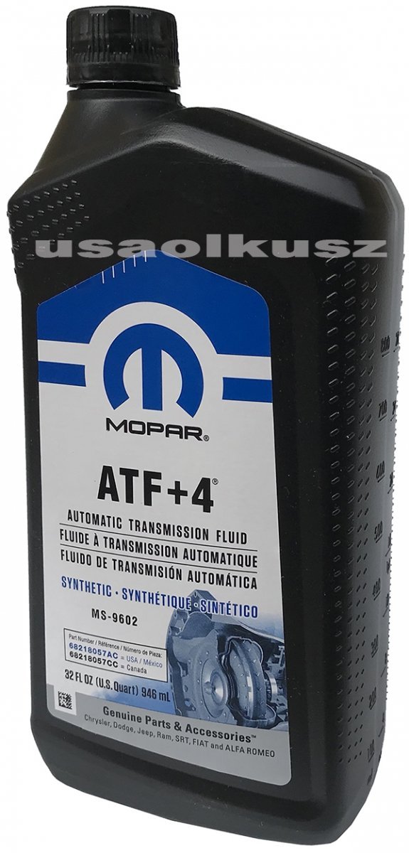 Olej automatycznej skrzyni biegów MOPAR ATF+4 MS-9602 0,946l Dodge