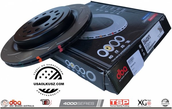 Tylne klocki Xtreme Performance + tarcze hamulcowe DBA seria 4000 T3 RAM 1500 DT 2019-