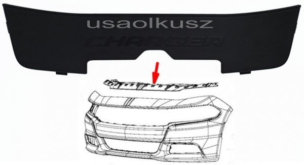Zaślepka osłony górnej pasa przedniego Dodge Charger 2015-