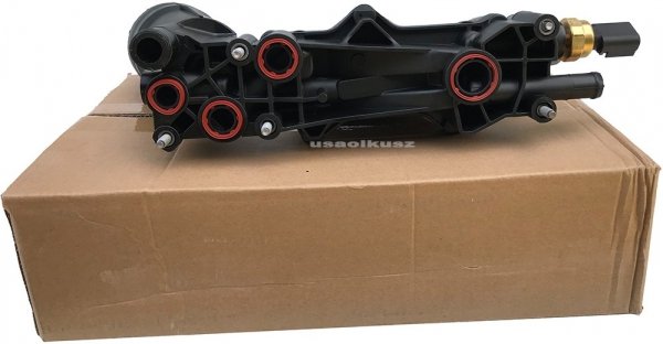 Obudowa filtra oleju z chłodnicą oraz czujnikami Jeep Wrangler JK 3,6 V6 2017-2018