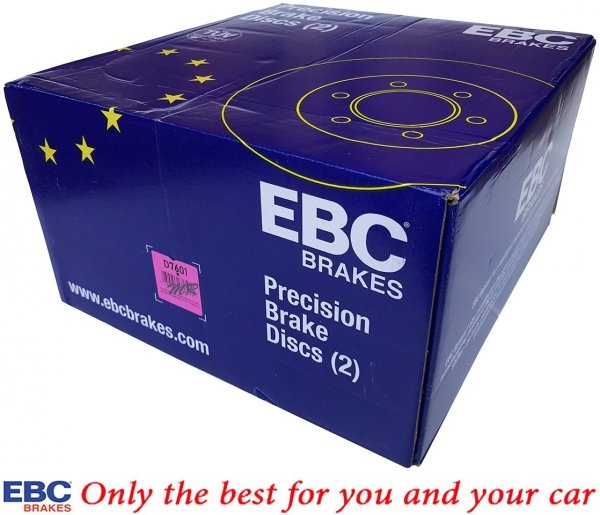 Przednia tarcza hamulcowa 330mm EBC seria Premium Chrysler Voyager FWD 2020-
