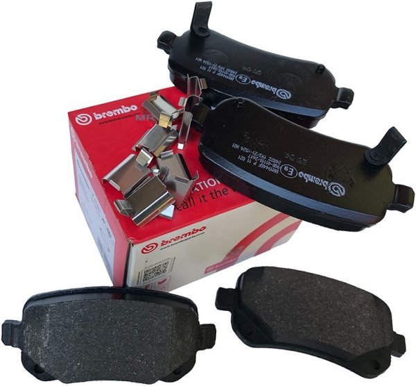 Tylne klocki BREMBO + WIERCONE tarcze hamulcowe 305mm RED Fiat Freemont -2013