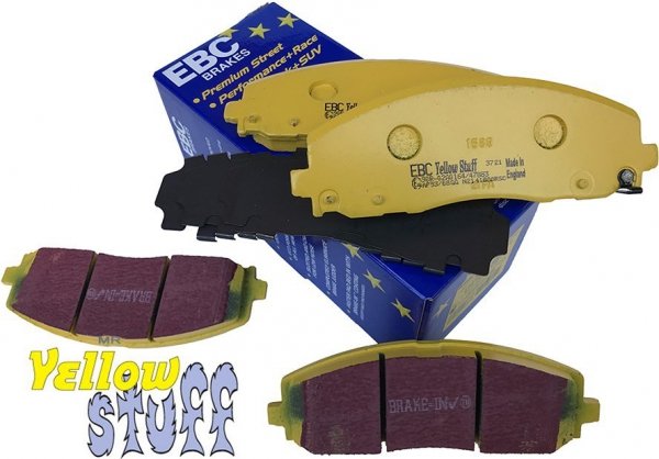 Przednie klocki YellowStuff + NACINANE tarcze hamulcowe 330mm EBC seria USR RAM Cargo Van 2012-