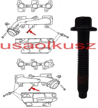 Śruba kolektora wydechowego Jeep Grand Cherokee 2005-