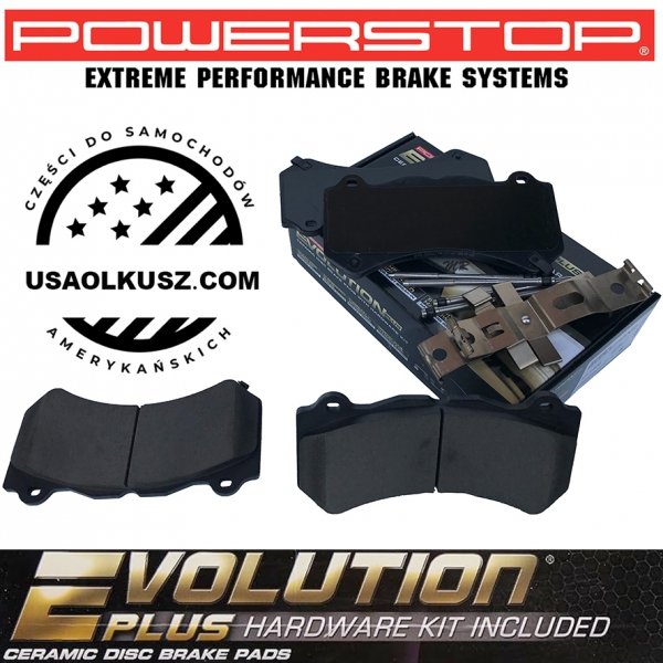 Klocki hamulcowe przednie z zestawem montażowym POWERSTOP Z17 EVOLUTION PLUS Chevrolet Corvette C7 2015-2019