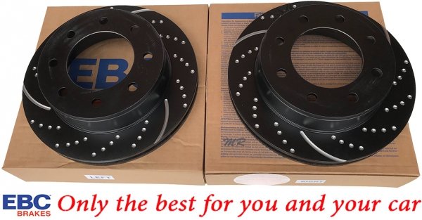 Tylna NAWIERCANA NACINANA tarcza hamulcowa 330mm EBC seria GD Chevrolet Express 2500 2003-2009
