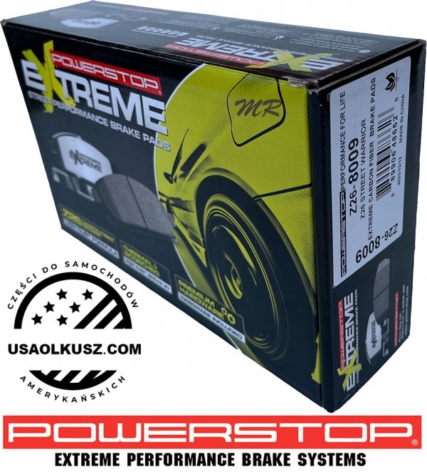 Klocki hamulcowe przednie POWERSTOP Z26 EXTREME Chevrolet Corvette C8 2020- J55 / Z51 Package