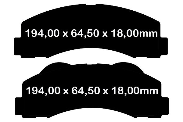 Klocki hamulcowe przednie EBC YellowStuff Ford F-150 F150 2010-