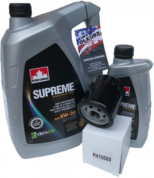 Filtr oraz syntetyczny olej 5W30 Pontiac G8