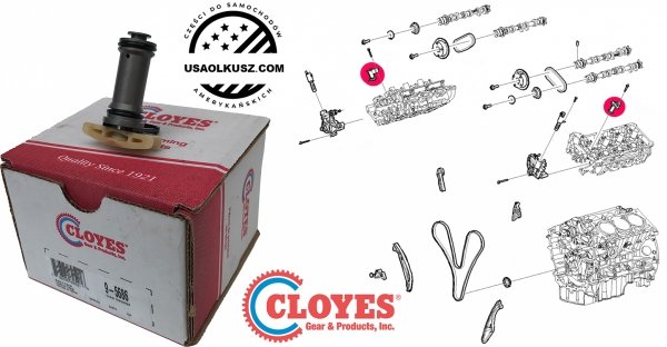 Napinacz hydrauliczny łańcucha wałków rozrządu silnika Lincoln Continental 3,7 V6