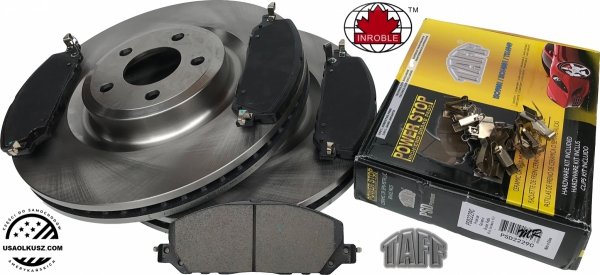 Przednie CERAMICZNE klocki + tarcze hamulcowe 363mm Ford Explorer V6 2020- CZERWONE ZACISKI