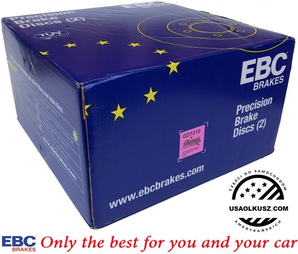 Tylna NAWIERCANA NACINANA tarcza hamulcowa 330mm EBC seria GD GMC Yukon XL 2500 2000-2007