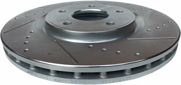 Przednia WIERCONA nacinana tarcza hamulcowa 330mm POWERSTOP Volkswagen Routan 2012-