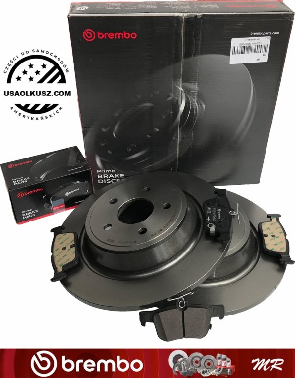 Tylne klocki + tarcze hamulcowe brembo 316mm Lincoln MKZ 2013-2016