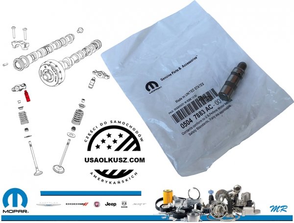Popychacz hydrauliczny zaworu ssącego MOPAR Chrysler Voyager 3,6 V6 2020-