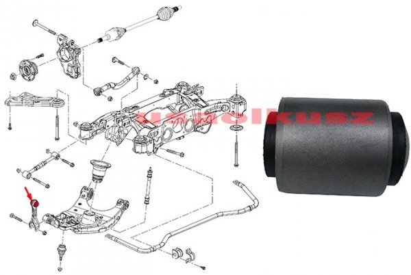 Tuleja tylnego wahacza Cadillac SRX 2010-