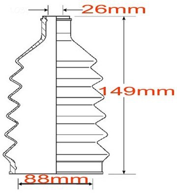 Osłona przegubu napędowego zewnętrznego Buick Regal -2004
