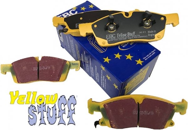 Przednie klocki YellowStuff + tarcze hamulcowe 330mm EBC seria Premium Jeep Grand Cherokee 3,6 V6