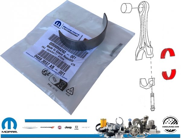 Półpanewka korbowodowa STD MOPAR Jeep Wrangler 2,0 Turbo 2021-