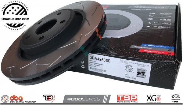 Przednie klocki STREET SERIES + tarcze hamulcowe 350mm DBA seria 4000 T3 Dodge Durango 2011-