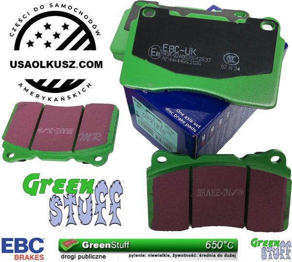 Klocki hamulcowe przednie EBC GreenStuff Chevrolet Camaro 2010-