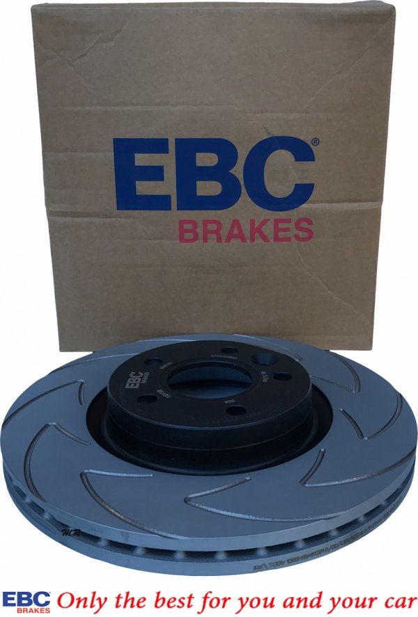 Przednie klocki GreenStuff + NACINANE tarcze hamulcowe 300mm EBC seria BSD Ford Kuga FWD 2013-2019