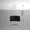 Żyrandol OTTO 50 czarny