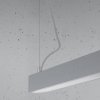 Lampa wisząca PINNE 90 szara 4000K