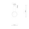 Lampa wisząca RIO 55 czarny LED 4000K