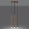 Lampa wisząca PASTELO 3L złota