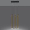 Lampa Wisząca PASTELO 3L złoty połysk